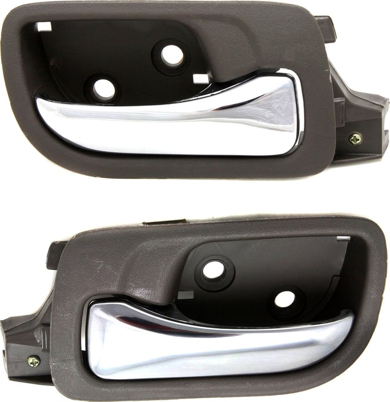 Replacement Rear Interior Door Handle Pair/Set for 2003-2007 Honda Accord, Right (Passenger) and Left (Driver) Side