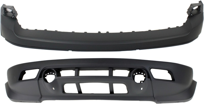 Front Upper and Lower Bumper Cover Set for Jeep Patriot 2011-2017, Replacement Auto Part