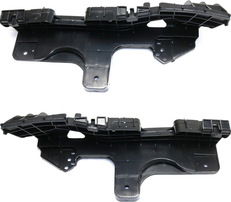 Pair/Set - Front Bumper Bracket for Lexus IS250/IS350 2011-2015, Right (Passenger) and Left (Driver) Side Cover Support, Replacement Plastic Set