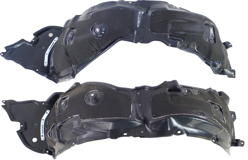 Front Fender Liner Pair/Set for Lexus IS250/IS350 2011-2013, Right (Passenger) and Left (Driver), Excludes C Model, with Insulation Foam and Extension Sheet Replacement