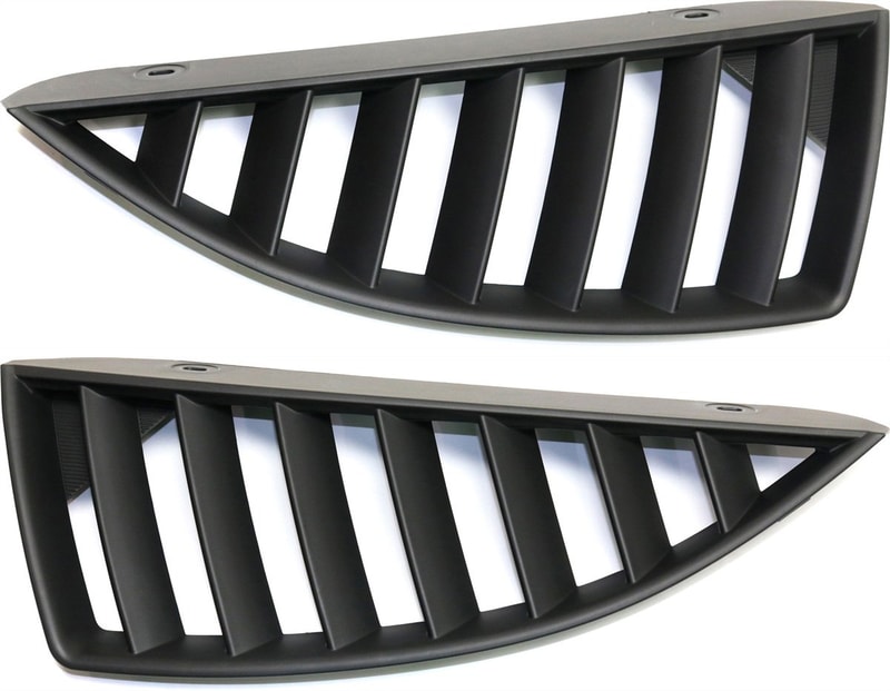 Grille Pair/Set for 2004-2005 Mitsubishi Lancer, Right (Passenger) and Left (Driver), Paintable Replacement