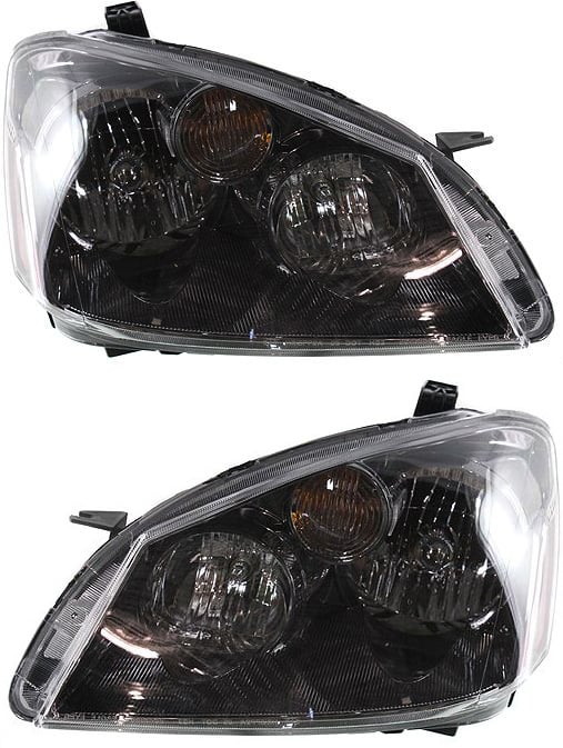 Headlight Pair/Set for Nissan Altima 2005-2006, Right (Passenger) and Left (Driver) Replacement