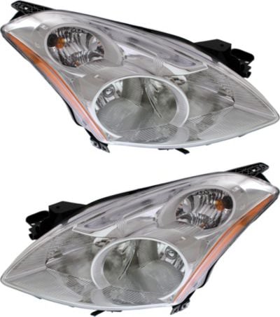 Headlight Assembly Pair/Set for Nissan Altima SR Sedan 2010-2012, Right (Passenger) and Left (Driver), HID/Xenon with HID Pair/Set, Replacement