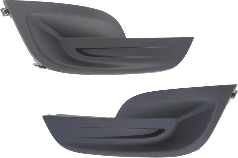 Fog Light Cover for Nissan Altima Sedan 2013-2015, Right (Passenger) and Left (Driver), Textured, Replacement Pair/Set