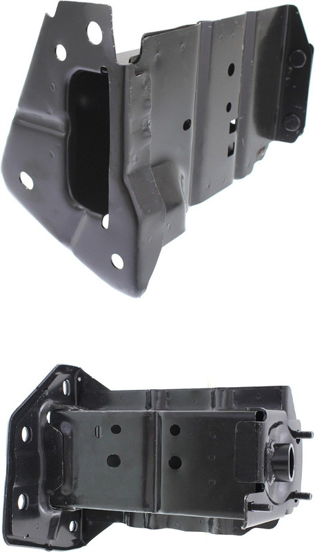 Front Bumper Bracket Pair/Set for 2013-2019 Nissan Sentra, Right (Passenger) and Left (Driver) Sidemember Connector, Steel Replacement