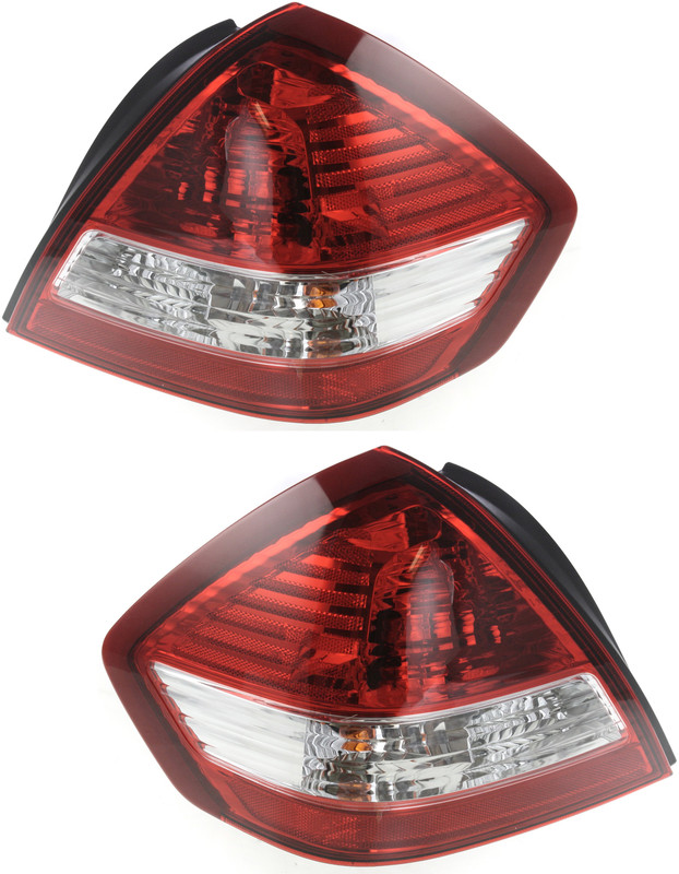 Tail Light Assembly for Nissan Versa 2007-2011, Right (Passenger) and Left (Driver), Halogen, Pair/Set of 2, Replacement