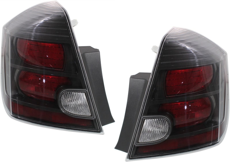 Tail Light Assembly for 2010-2012 Nissan Sentra, Halogen, Right (Passenger) and Left (Driver), Pair/Set of 2 Replacement