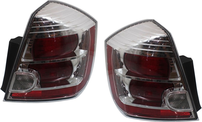 Tail Light Assembly for Sentra 2010-2012, Halogen, Pair/Set of 2, Right (Passenger) and Left (Driver), Replacement