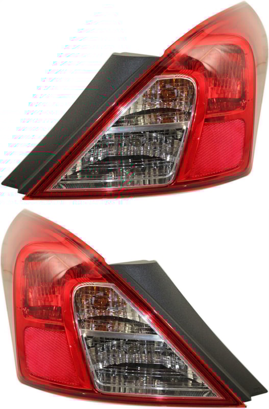 Tail Light Assembly Pair/Set for Nissan Versa 2012-2019, Outer, Right (Passenger) and Left (Driver), Replacement