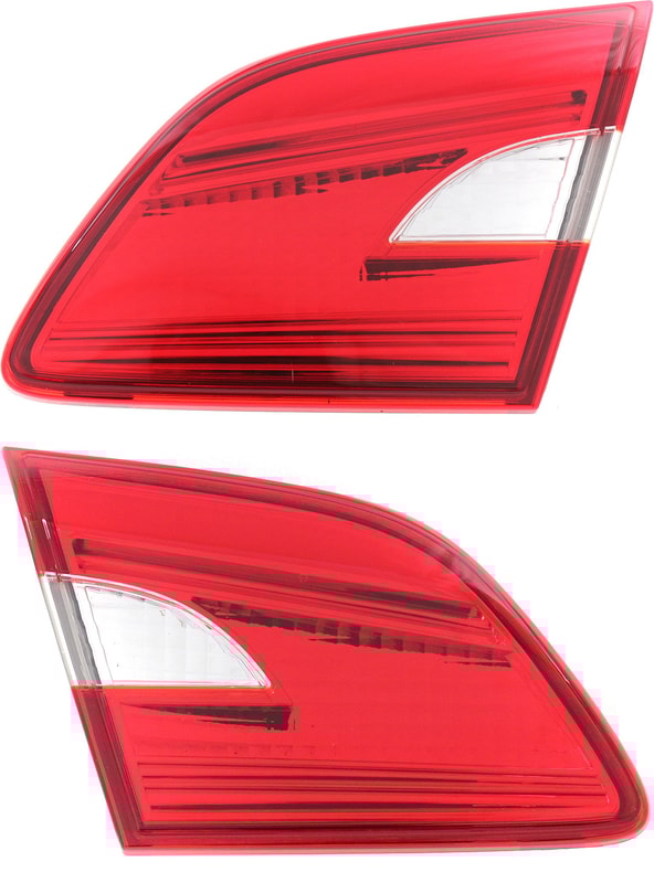 Inner Tail Light Lens and Housing Pair/Set for 2016-2019 Nissan Sentra, Right (Passenger) and Left (Driver) Side Replacement