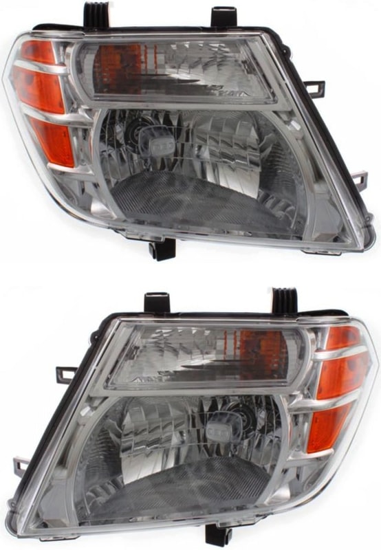 Headlight Assembly Pair/Set for Nissan Pathfinder 2008-2012, Right (Passenger) and Left (Driver) Halogen Replacement