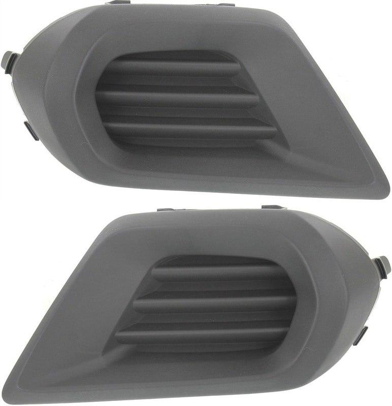 Front Fog Light Cover for Subaru Forester 2014-2016, Right (Passenger) and Left (Driver), Textured Black Replacement Pair/Set