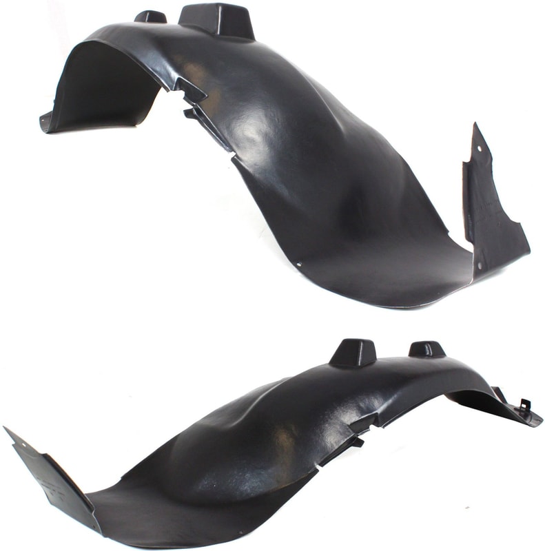 Front Fender Liner Pair/Set for 2008-2009 Saturn Vue, Right (Passenger) and Left (Driver), Replacement