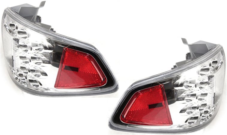 Tail Light Pair/Set for Subaru Impreza 2008-2014, Includes Outer Lens and Housing, Right (Passenger) and Left (Driver), Replacement