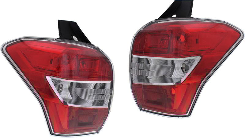 Tail Light Pair/Set for 2014-2016 Subaru Forester, Right (Passenger) and Left (Driver) Lens and Housing Replacement