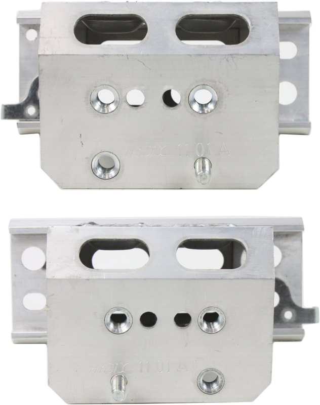 Front Bumper Reinforcement Bracket Pair/Set for 2010-2015 Toyota Prius/Prius Plug-in, Right (Passenger) and Left (Driver) Aluminum Replacement