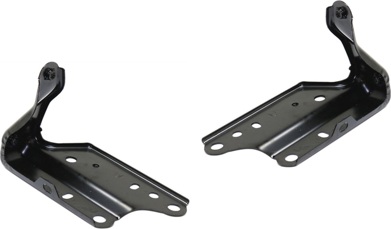 Front Bumper Bracket Pair/Set for Toyota Camry 2015-2017, Right (Passenger) and Left (Driver) Steel Fender Bracket, Black, Replacement