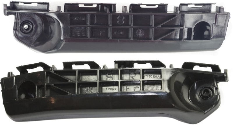 Front Bumper Retainer Pair/Set for 2012-2014 Toyota Yaris, Plastic, Right (Passenger) and Left (Driver), fits CE, L, LE Japan Built Vehicles, SE Models Replacement