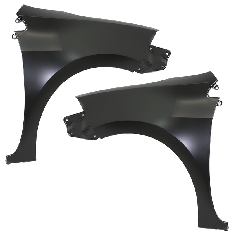 Front Fender Pair/Set for Toyota Corolla Sedan 2014-2019, Right (Passenger) and Left (Driver), Primed (Ready to Paint), Steel Replacement