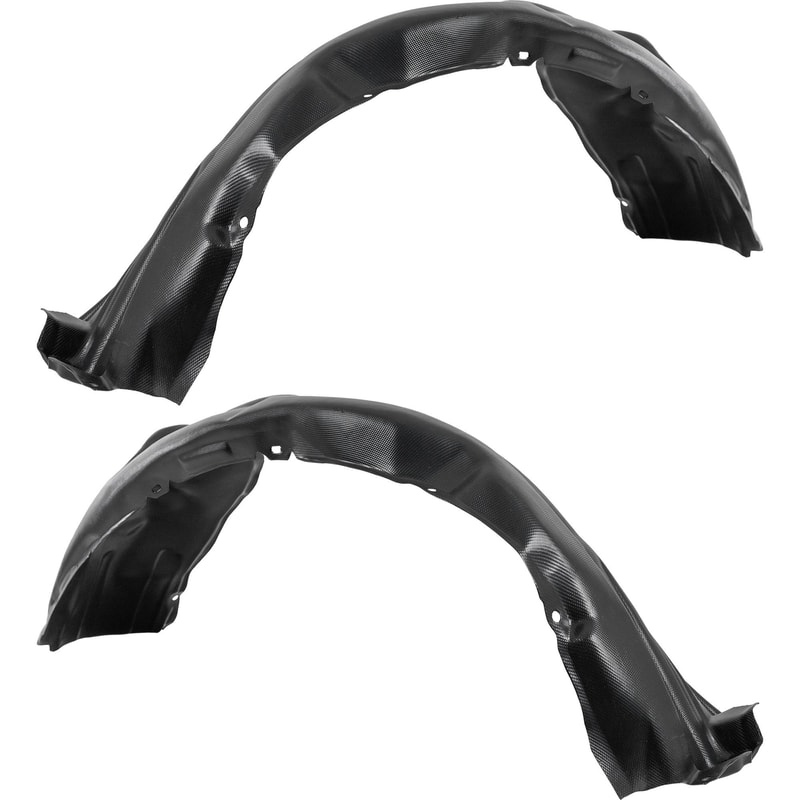Front Fender Liner Pair/Set for 2012-2014 Toyota Camry L, LE, XLE and Hybrid Models, Right (Passenger) and Left (Driver) Side Replacement