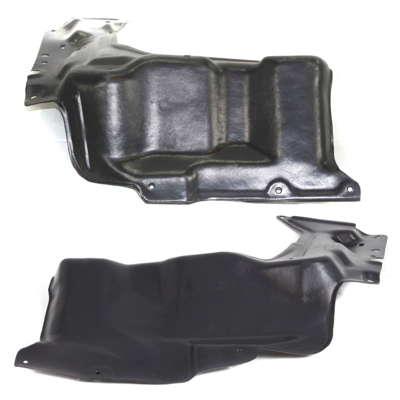 Engine Splash Shield Pair/Set for Toyota Corolla 2009-2013, Right (Passenger) and Left (Driver) Under Cover, Auto Transmission, Japan Built Vehicle Replacement