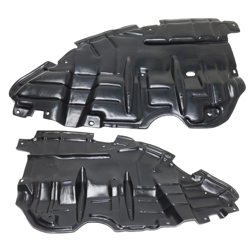 Engine Splash Shield Pair/Set for Toyota Camry 2015-2017, Includes Right (Passenger) and Left (Driver) Under Covers, Replacement