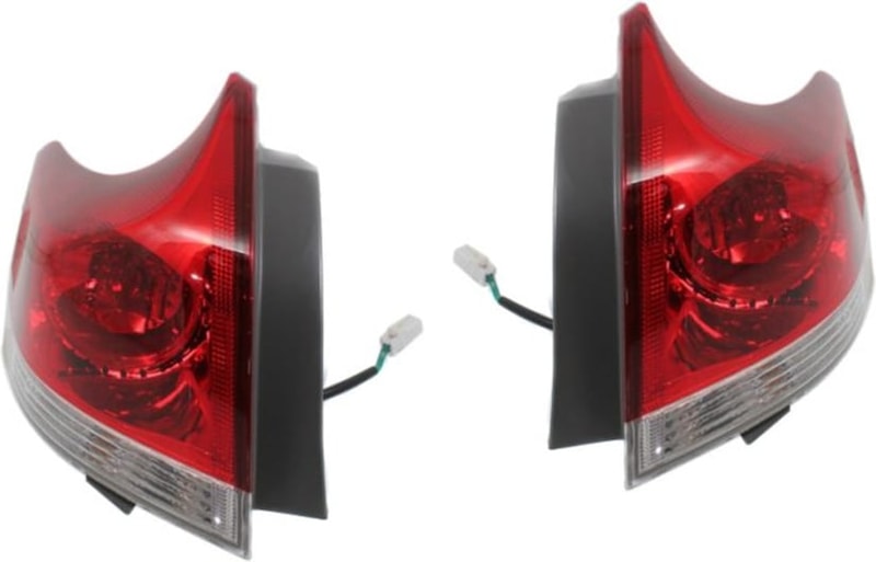 Outer Tail Light Assembly for Toyota Venza 2009-2012, Halogen, Right (Passenger) and Left (Driver), Pair/Set of 2 Replacement