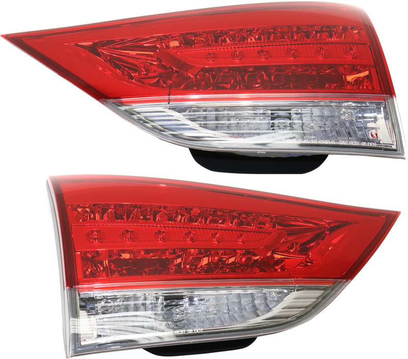 Tail Light Assembly Pair/Set for 2012-2014 Toyota Sienna, Inner, Right (Passenger) and Left (Driver), from 2010-2011, Excluding SE Model, Replacement