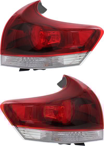 Tail Light Assembly for Toyota Venza 2013-2016, Outer, Halogen, Right (Passenger) and Left (Driver), Pair/Set of 2, Replacement