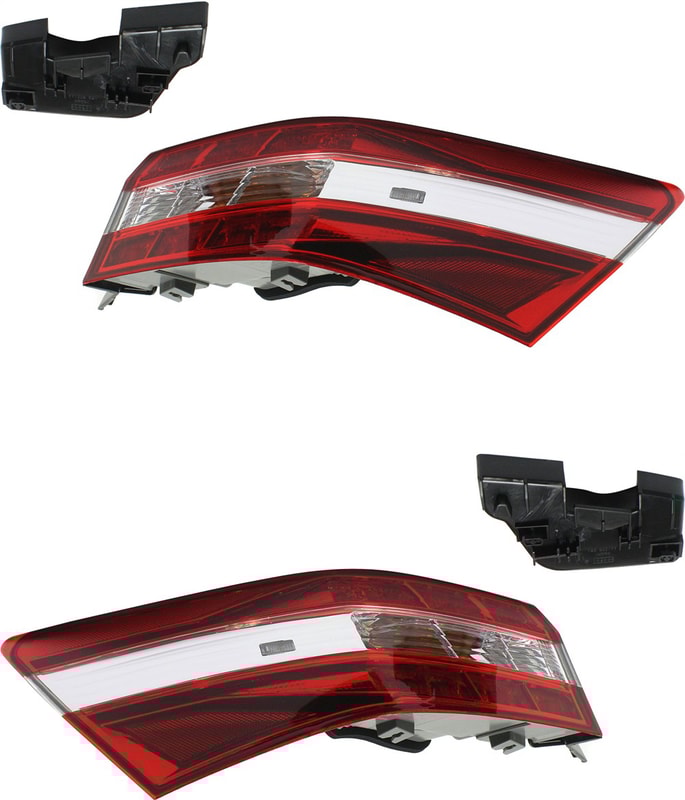 Tail Light Assembly Pair/Set for 2013-2014 Toyota Avalon, Outer, Right (Passenger) and Left (Driver), Replacement