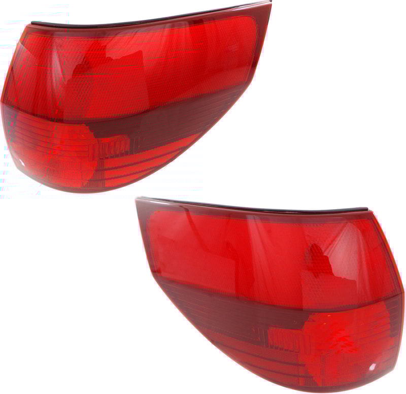 Tail Light Assembly for Toyota Sienna 2004-2005, Right (Passenger) and Left (Driver), Outer, Halogen Replacement Pair/Set