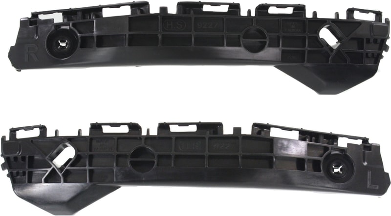 Rear Bumper Retainer Cover Pair/Set for 2012-2014 Toyota Yaris, Plastic, Right (Passenger) and Left (Driver), for CE/L/LE, Japan Built / SE Model, Replacement