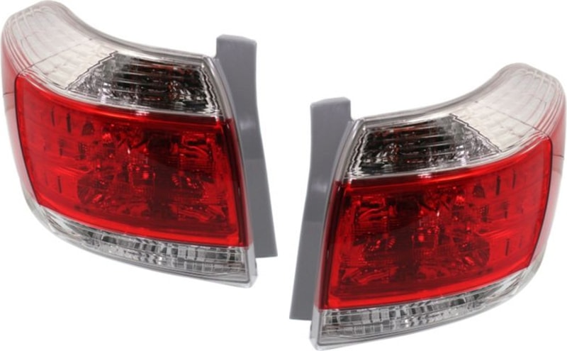 Tail Light Assembly for 2011-2013 Toyota Highlander, Right (Passenger) and Left (Driver) Side, Excludes Hybrid Model, USA Built Vehicle, Replacement Pair/Set