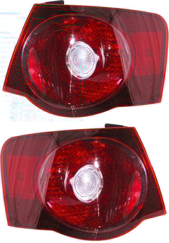 Outer Tail Light Assembly for 2008-2010 Jetta, Right (Passenger) and Left (Driver), Halogen, Pair/Set of 2 Replacement