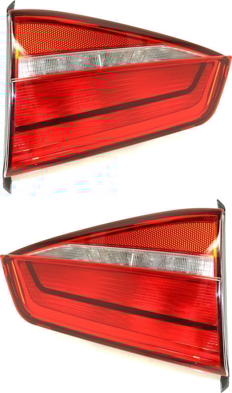 Tail Light Assembly for 2015 Volkswagen Jetta Hybrid Model, Inner, Halogen, Right (Passenger) and Left (Driver), Replacement Pair/Set