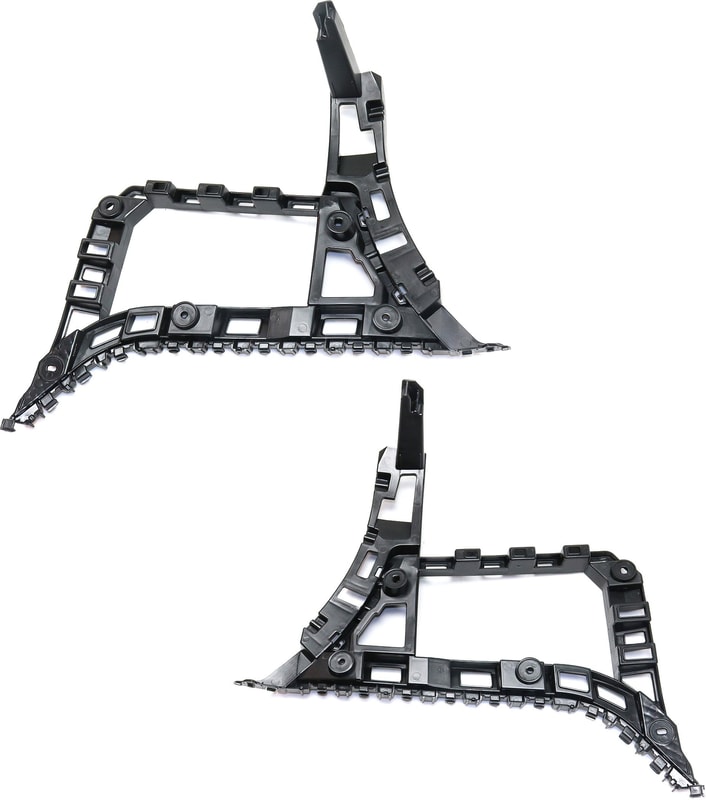 Rear Bumper Guide Pair/Set for 2011-2014 Volkswagen Jetta Sedan/Hybrid, Includes Right (Passenger) and Left (Driver) Cover Guide, Replacement