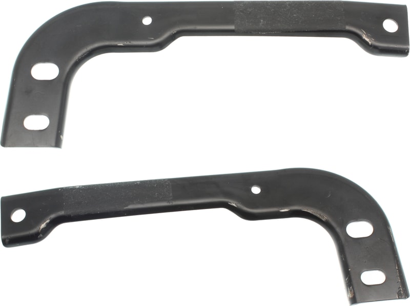 Front Bumper Bracket Pair/Set for Ford F-150 2015-2017, Right (Passenger) and Left (Driver), Outer Mounting, Steel, with or without Side Covers, Excluding Raptor Model, Fits All Cab Types Replacement