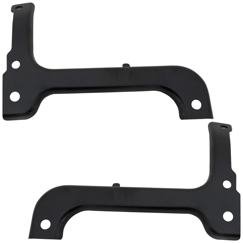 Front Bumper Bracket Pair/Set for Ford F-150 2018-2020, Right (Passenger) and Left (Driver), Outer, Excludes Raptor Model, Fits All Cab Types, Replacement