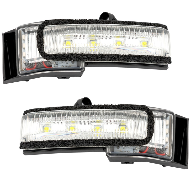 Mirror Signal Light Pair/Set for Ford F-150 2015-2018, Right (Passenger) and Left (Driver) with Spot Light, Replacement