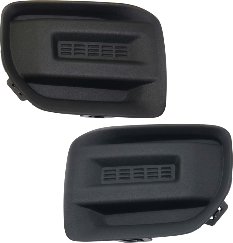 Front Fog Light Cover for GMC Canyon 2015-2020, Right (Passenger) and Left (Driver), Textured Black Replacement Pair/Set