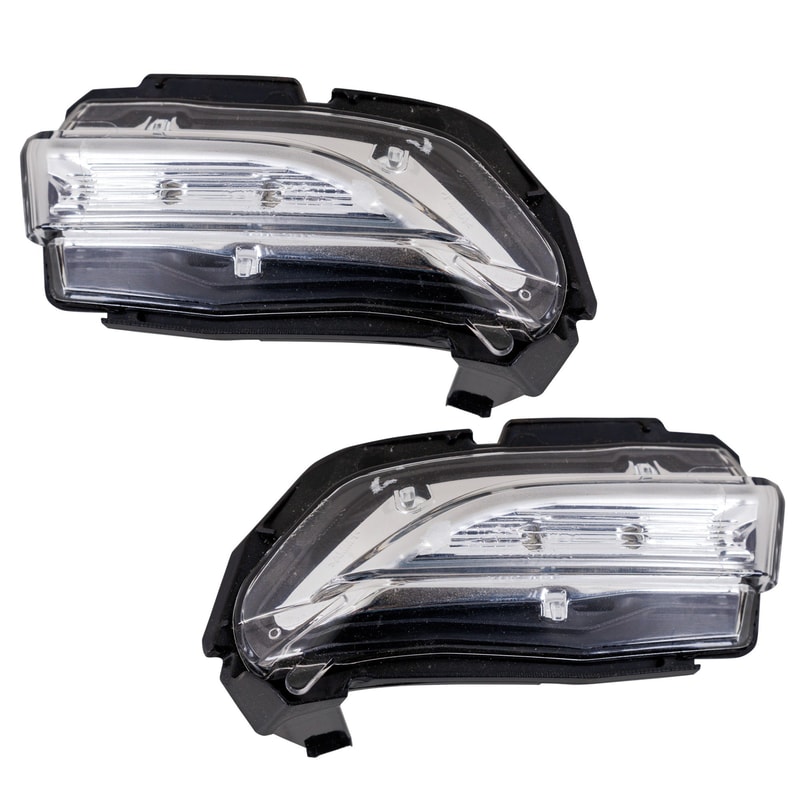 Mirror Signal Light Assembly Pair/Set for 2018-2023 Chevrolet Equinox/Terrain, Right (Passenger) and Left (Driver) Side, Replacement