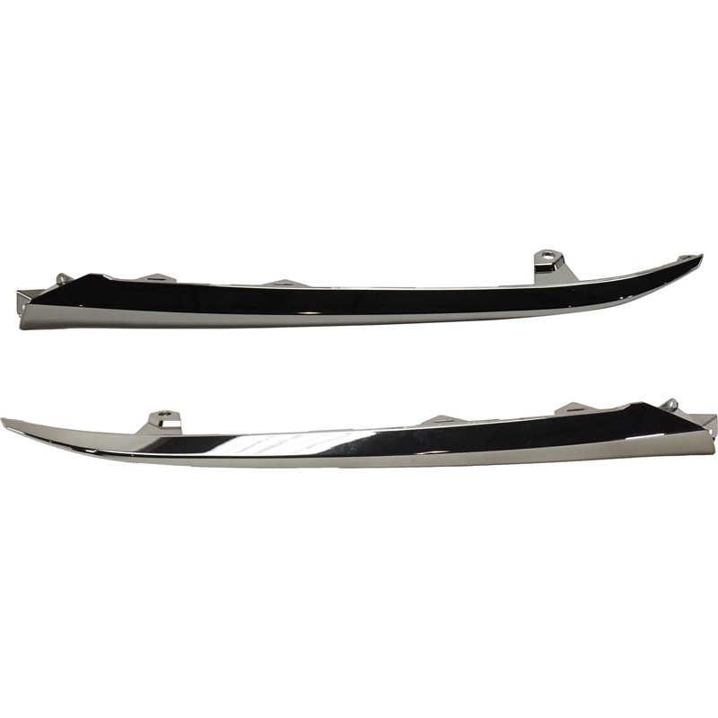 Grille Molding Pair/Set for Honda Accord Sport Model 2018-2020, Includes Right (Passenger) and Left (Driver) Moldings, Replacement