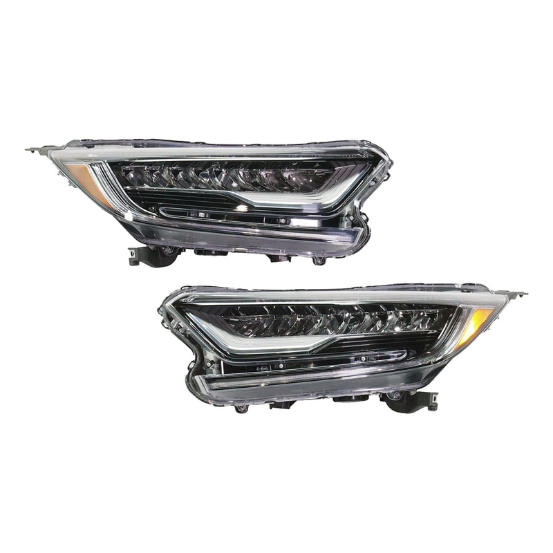 Headlight Assembly Pair/Set for 2017-2022 Honda CR-V, Right (Passenger) and Left (Driver), North America Built Vehicle, Excluding Hybrid Touring Model, Replacement