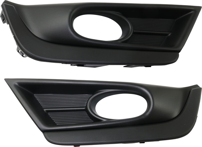 Front Fog Light Molding Pair/Set for 2017-2019 Honda CR-V, Black, Compatible with EX/EX-L Models, Includes Right (Passenger) and Left (Driver) Sides Replacement