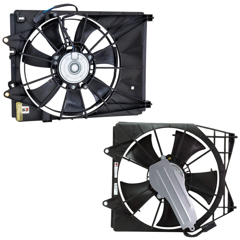 Cooling Fan Assembly Pair/Set for Honda Accord 2018-2022 / Acura TLX 2022, Right (Passenger) and Left (Driver) Sides, Replacement