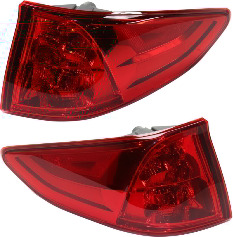 LED Tail Light Assembly for Honda Odyssey 2018-2023, Right (Passenger) and Left (Driver) Outer Replacement Pair/Set