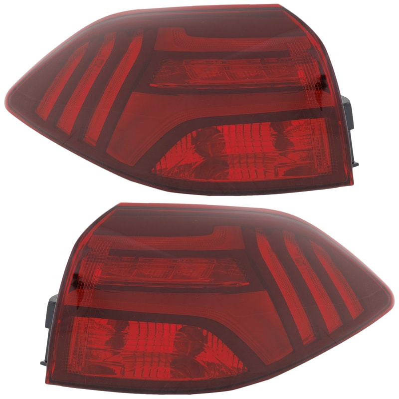 LED Tail Light Assembly Pair/Set for Hyundai Tucson 2019-2021, Outer, Right (Passenger) and Left (Driver), Replacement