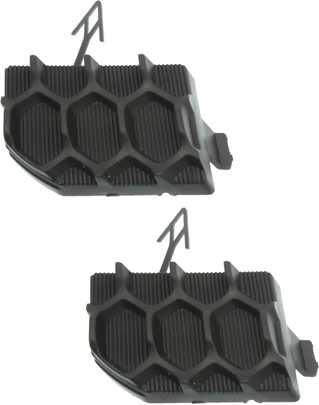 Front Bumper Tow Hook Cover Pair/Set for Jeep Grand Cherokee 2012-2016, Right (Passenger) and Left (Driver), Plug, SRT Model, Replacement
