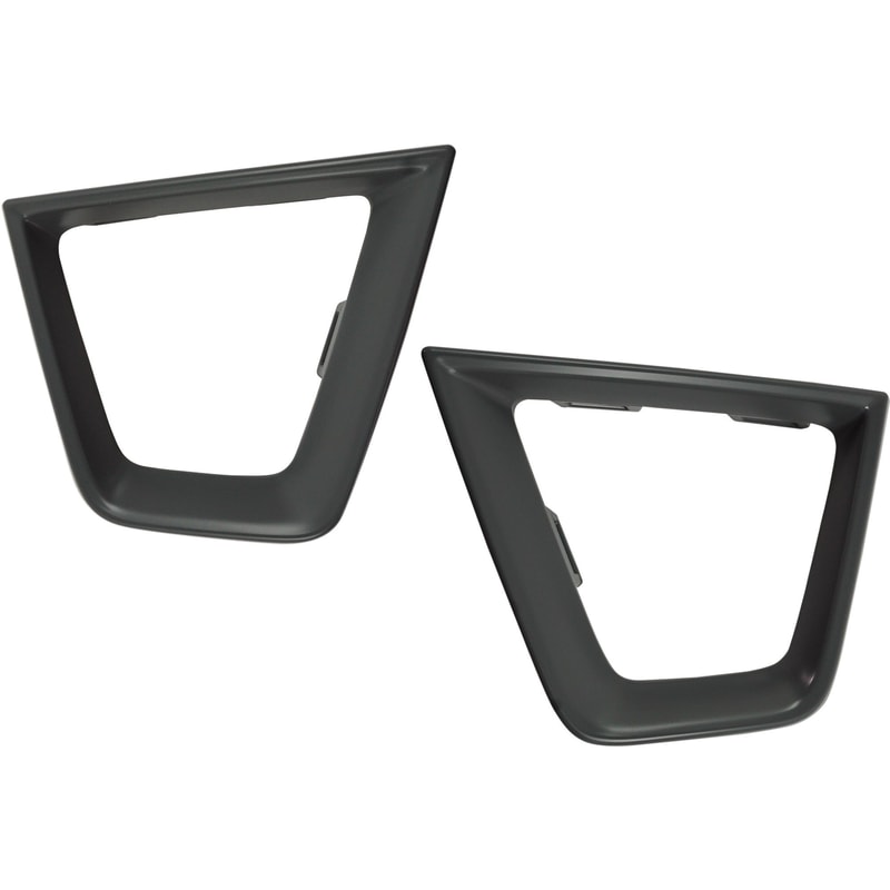 Front Fog Light Molding Pair/Set for Jeep Renegade 2019-2023, Right (Passenger) and Left (Driver), Painted Silver Gray Replacement