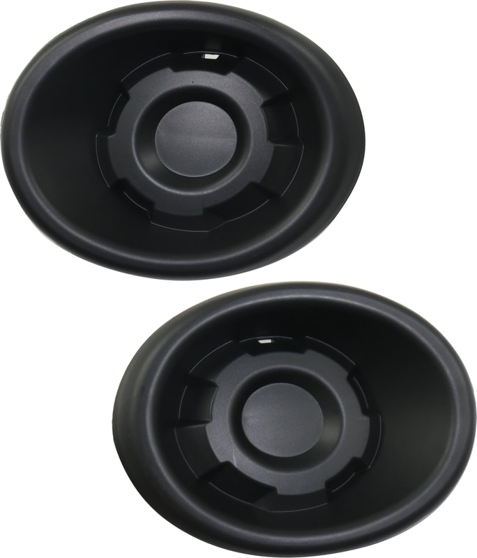 Fog Light Cover Pair/Set for Nissan Pathfinder 2013-2016, Right (Passenger) and Left (Driver), Textured Black Finisher, 2014-2014 Hybrid Model Replacement